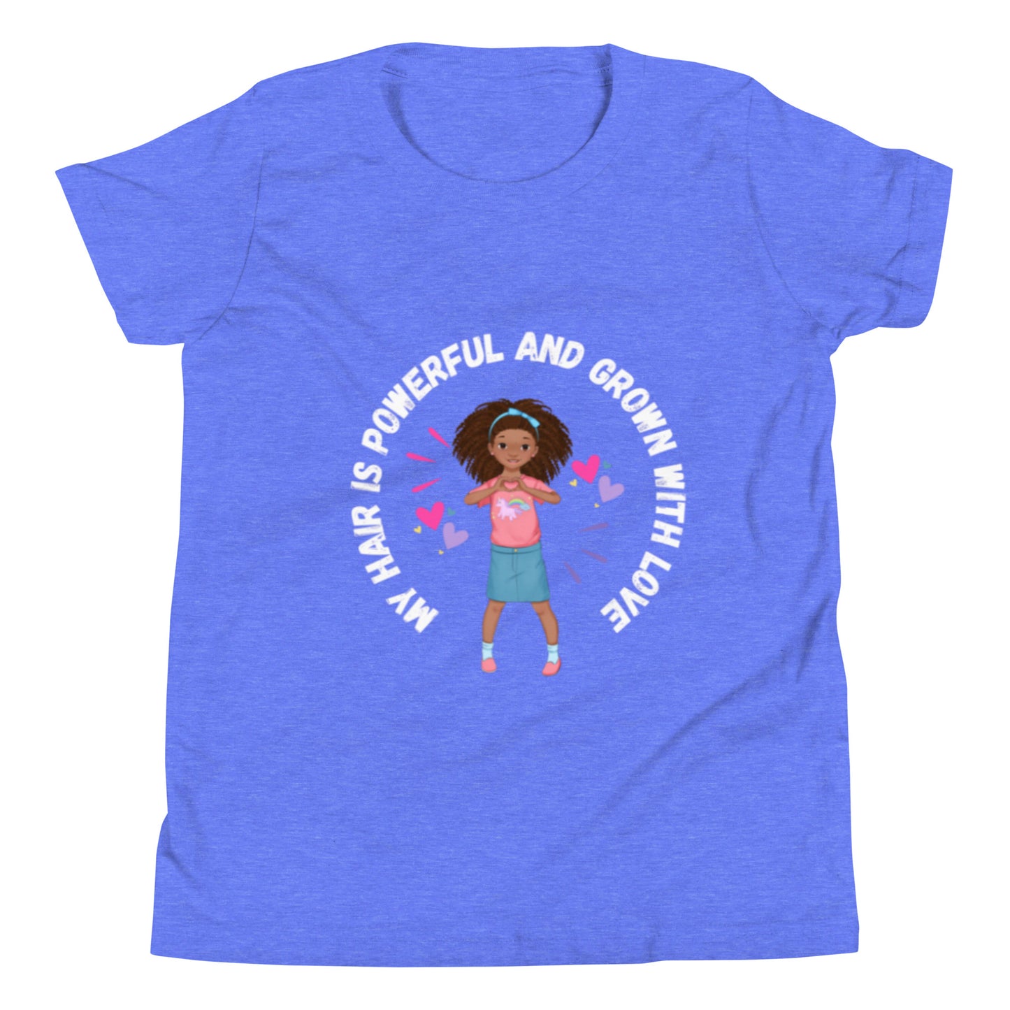My Hair is Powerful and Grown with Love - Youth T-Shirt